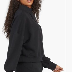 Spanx Airluxe at the Hip Pullover Black 3X Soft